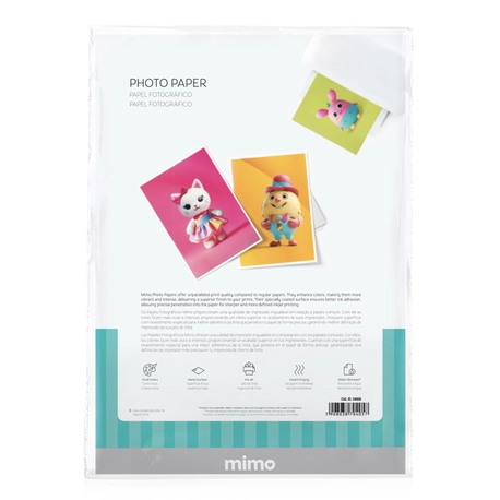 Papel Fotográfico Fosco Mimo - 180 g - A4 - 50 Unids