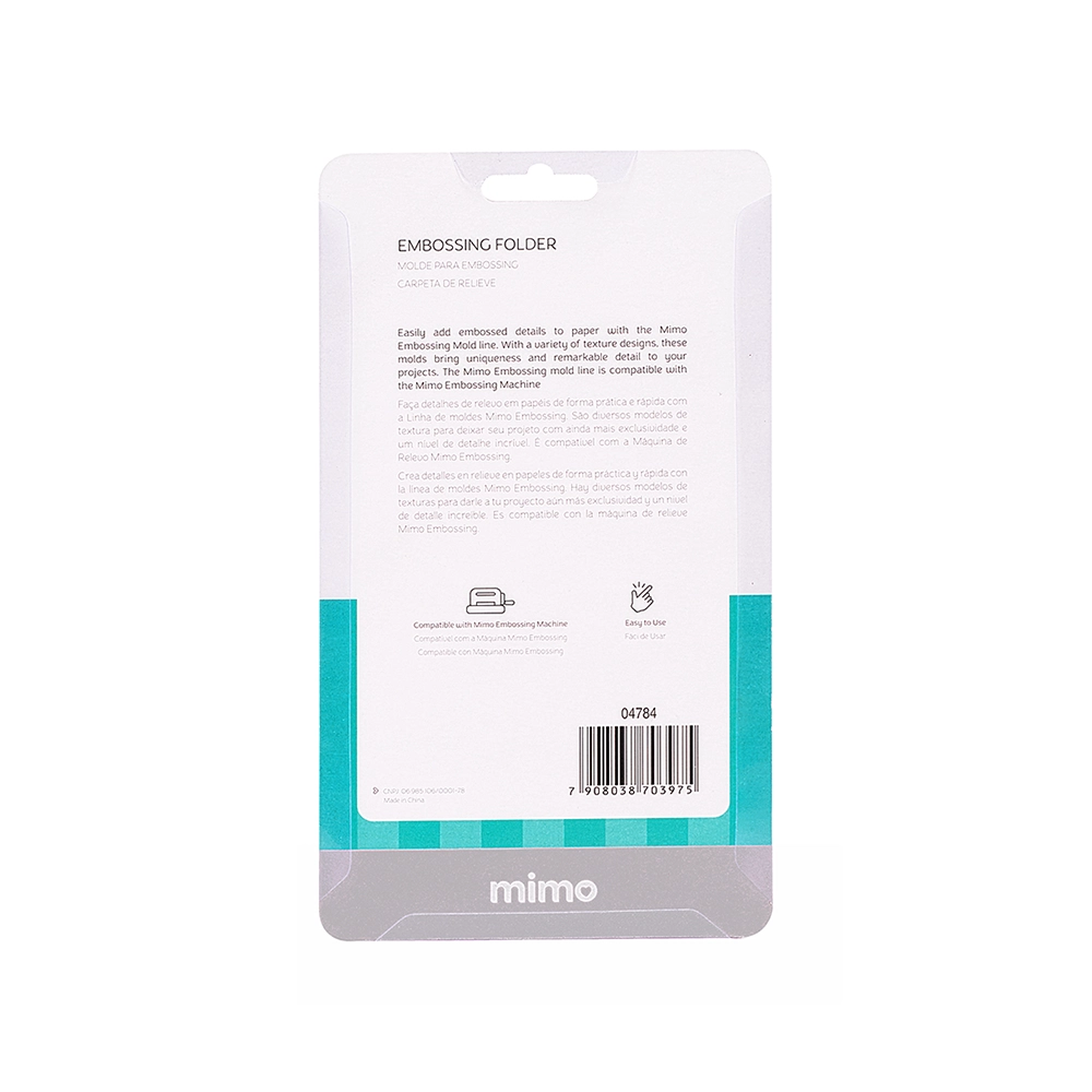 Molde para Embossing Mini Poa - Mimo - 10,6 X 15 cm