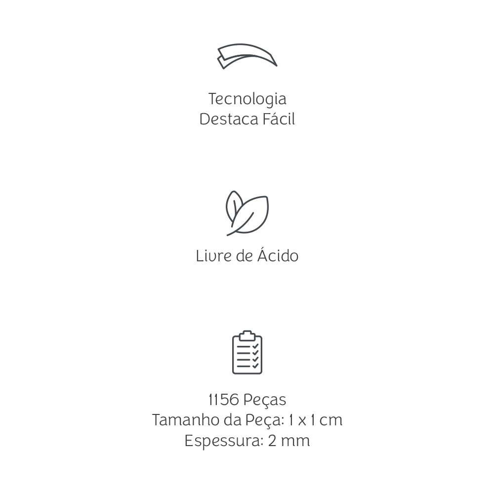 Fita Banana Adesiva Dupla Face Picotada - Mimo - 1cm x 1cm - 1156 Peças