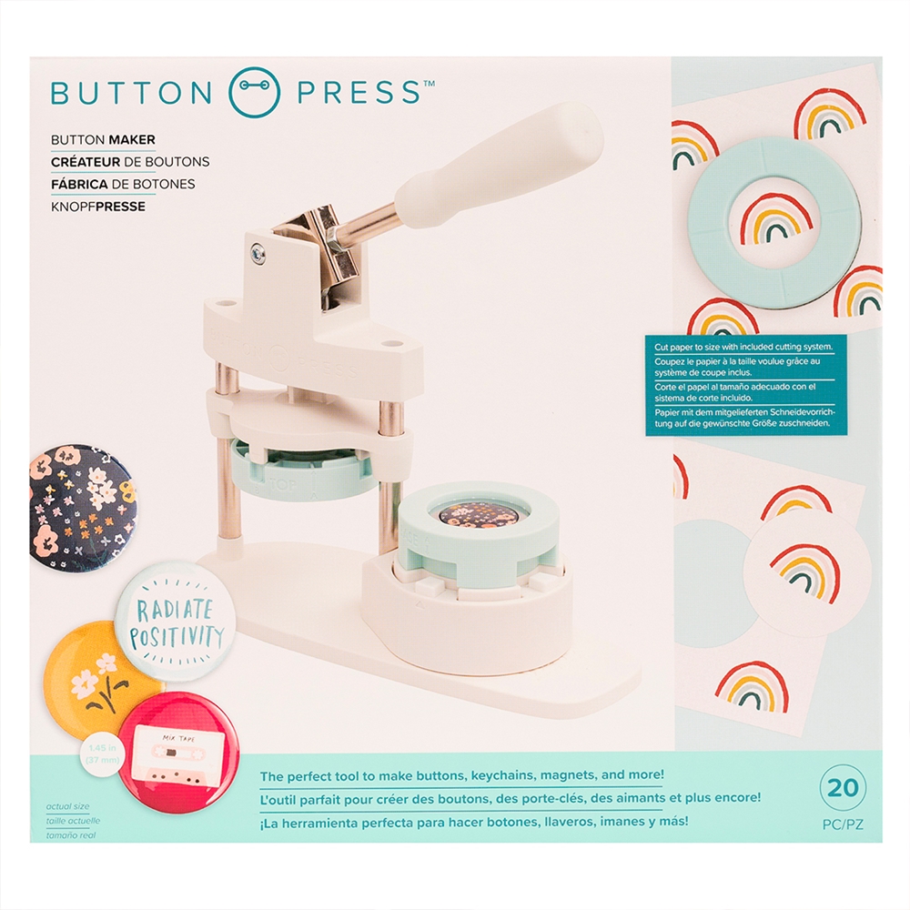 Máquina de Fazer Bottons Button Press - Button Maker Kit We R
