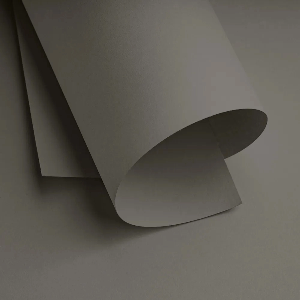 Papel Color Pop Cinza Lua Mimo - A4 - 180 g - 25 fls