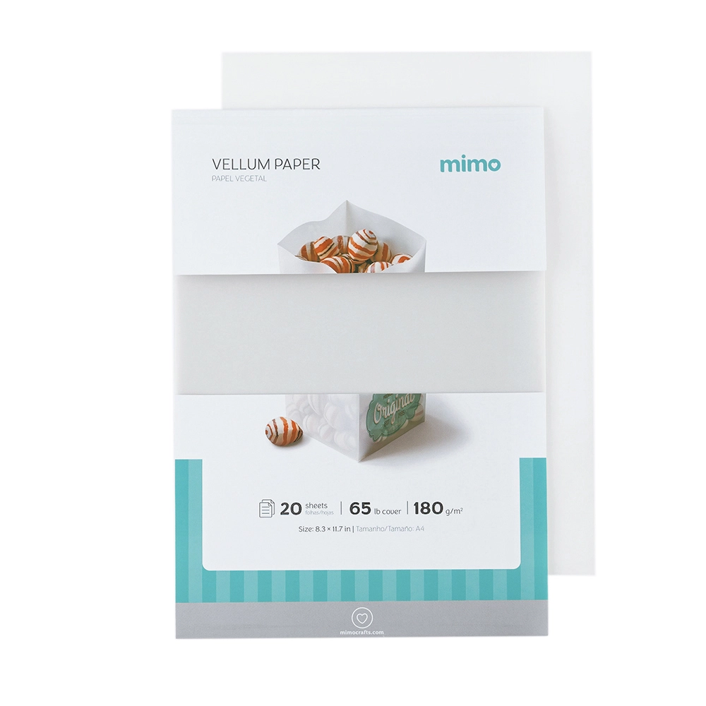 Papel Vegetal Mimo - A4 - 180 g - 20 fls