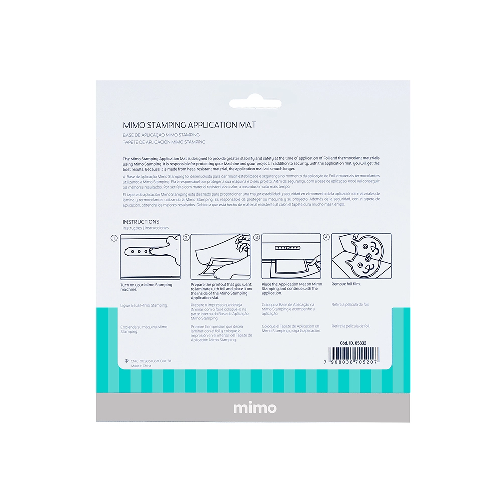 Base de Aplicação Mimo Stamping Mini - 3 Unidades
