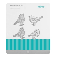 Faca de Corte Mimo Embossing - Família de Pássaros - 4 Pç