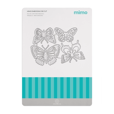Faca de Corte Mimo Embossing - Borboletas - 4 Pç