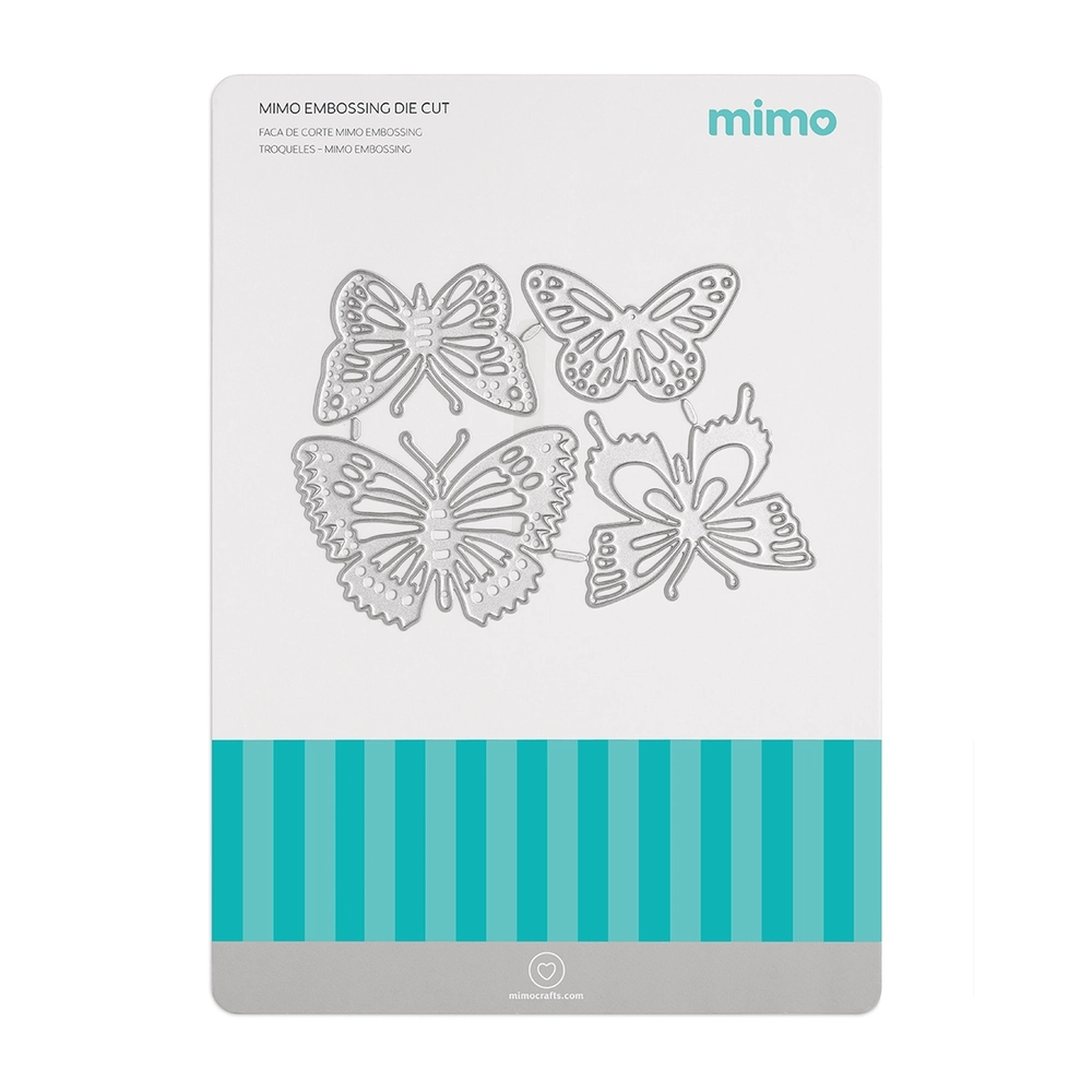 Faca de Corte Mimo Embossing - Borboletas - 4 Pç