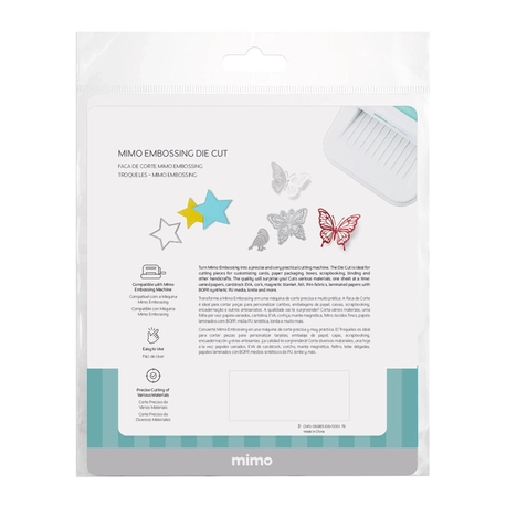 Faca de Corte Mimo Embossing - Faixas Lettering Variadas - 3 Pç