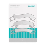 Faca de Corte Mimo Embossing - Faixas Lettering Variadas - 3 Pç