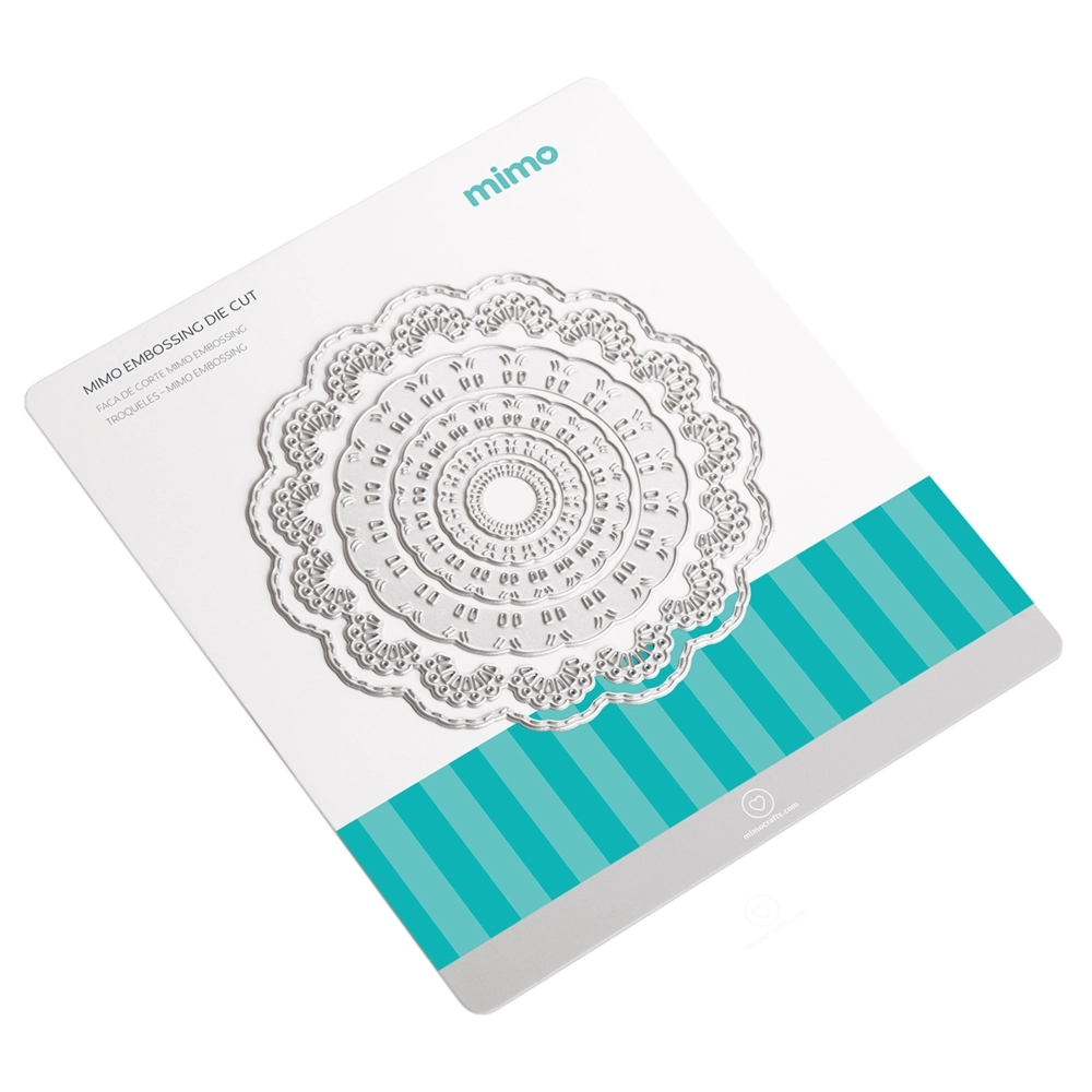Faca de Corte Mimo Embossing - Círculos Arabesco - 6 Pç