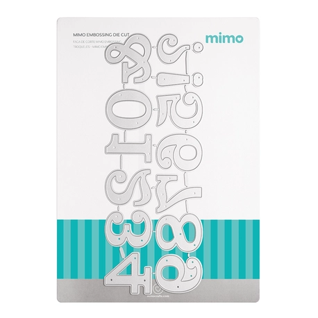 Faca de Corte Mimo Embossing - Números e Símbolos - 13 Pç