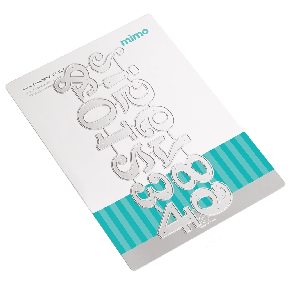 Faca de Corte Mimo Embossing - Números e Símbolos - 13 Pç