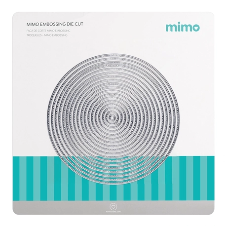 Faca de Corte Mimo Embossing - Círculos - 18 Pç