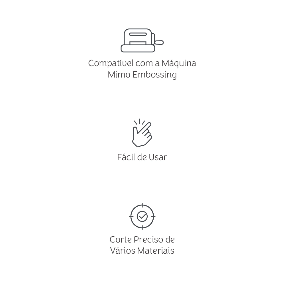 Faca de Corte Mimo Embossing - Círculos - 18 Pç