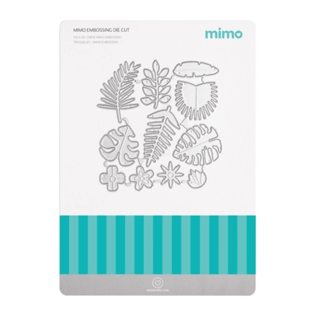 Faca de Corte Mimo Embossing - Flores Tropicais e Folhagens - 11 Pç
