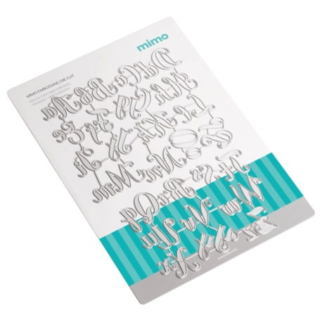 Faca de Corte Mimo Embossing - Alfabeto Caligráfico - 26 Pç