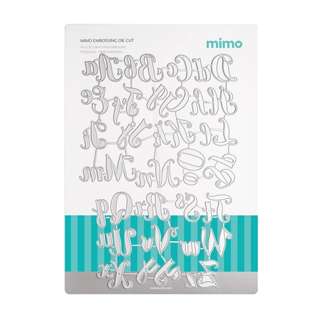 Faca de Corte Mimo Embossing - Alfabeto Caligráfico - 26 Pç
