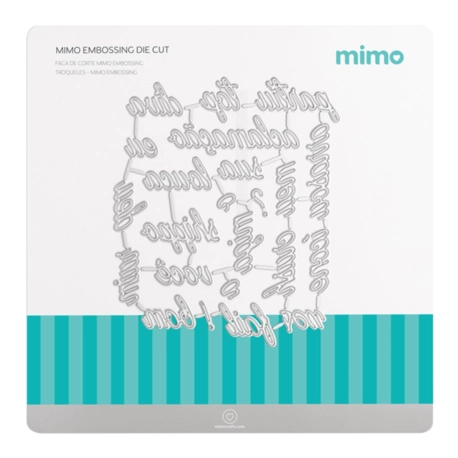 Faca de Corte Mimo Embossing - Palavras 2 - 18 Pç