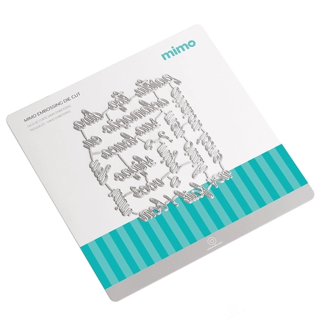 Faca de Corte Mimo Embossing - Palavras 2 - 18 Pç