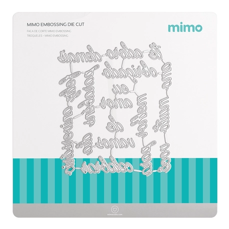 Faca de Corte Mimo Embossing - Palavras 1 - 18 Pç