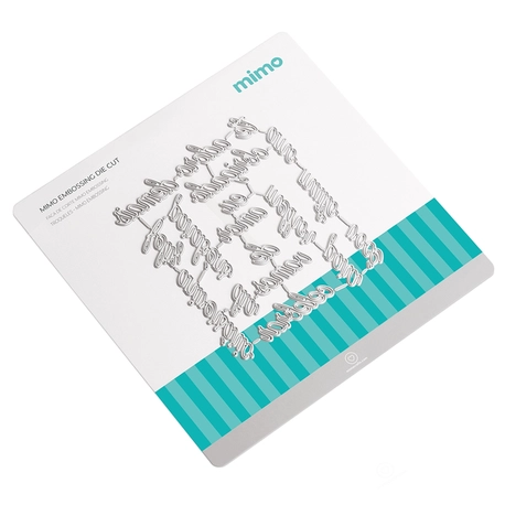 Faca de Corte Mimo Embossing - Palavras 1 - 18 Pç