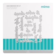 Faca de Corte Mimo Embossing - Palavras 1 - 18 Pç