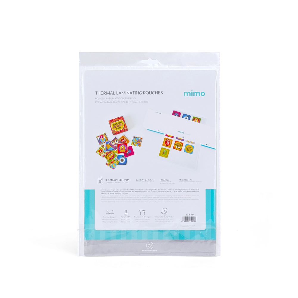 Polaseal para Plastificação Brilho Mimo - A4 - 125 mic - 20 - unds