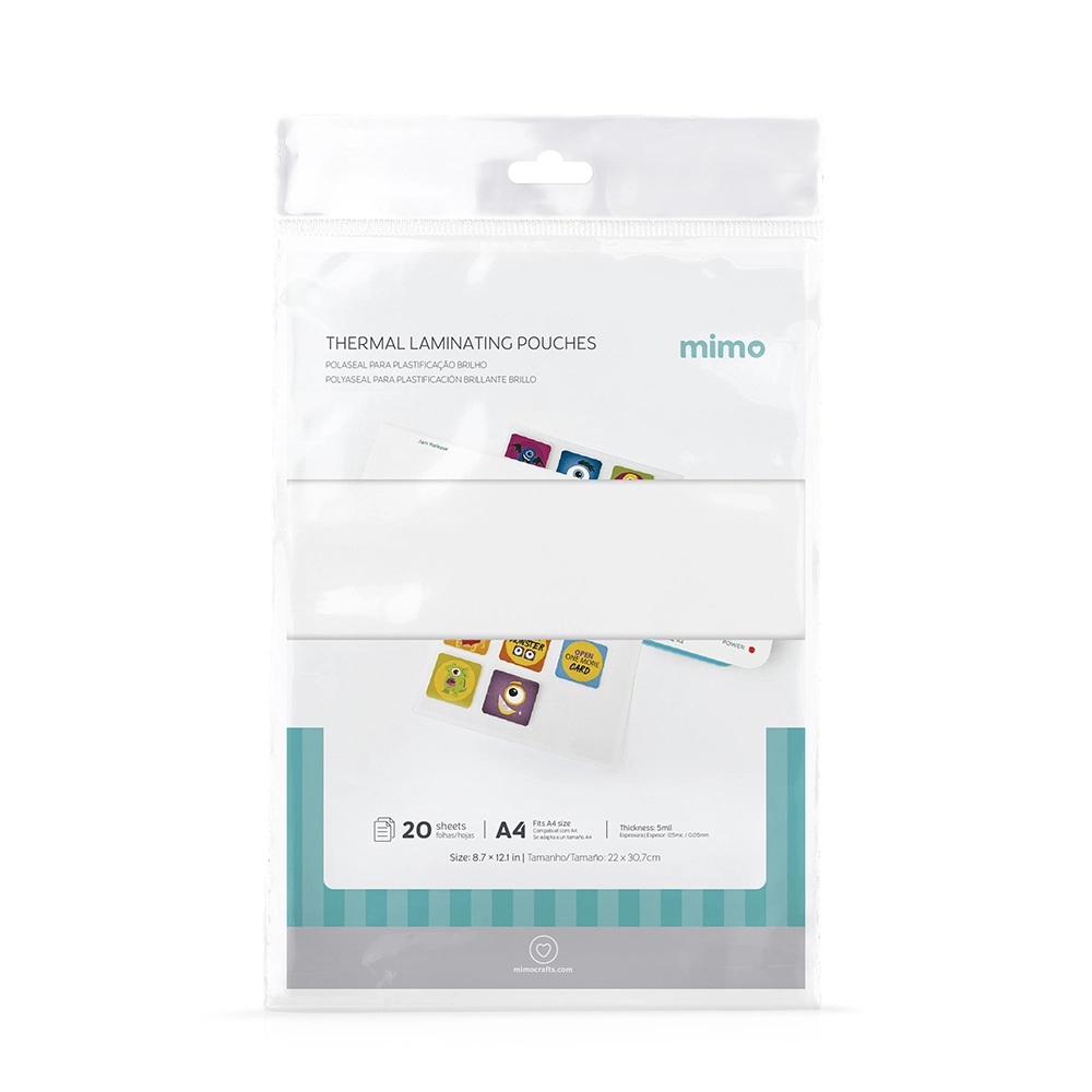 Polaseal para Plastificação Brilho Mimo - A4 - 125 mic - 20 - unds