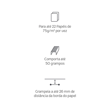 Kit Mini Grampeador Profissional com 1000 Grampos Coloridos - Mimo