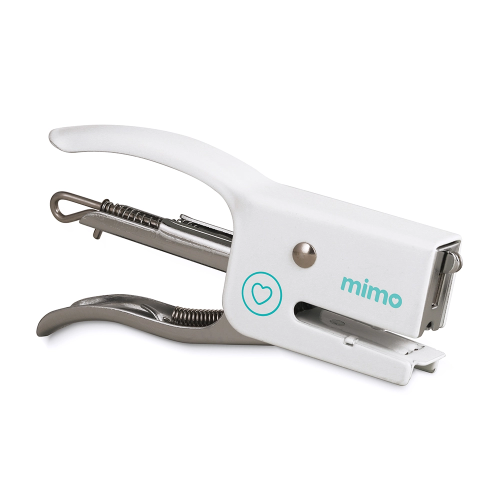 Kit Mini Grampeador Profissional com 1000 Grampos Coloridos - Mimo
