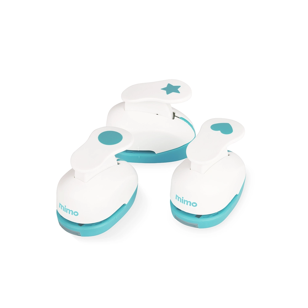 Kit de Furadores - Círculo - Coração - Estrela - Mimo - 3 Unids