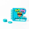 Disco Cogumelo para Caderno Inteligente Azul Água Mimo - 24 mm - 20 Unids