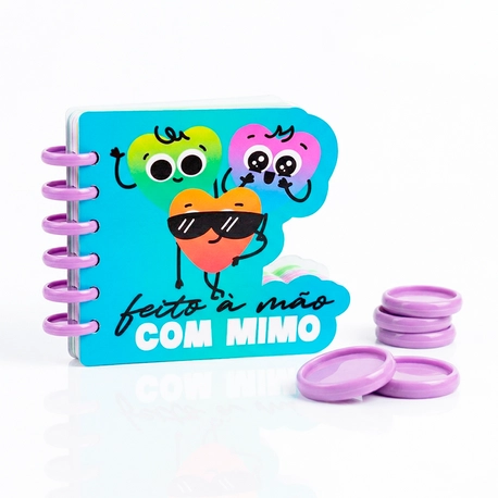 Disco Cogumelo para Caderno Inteligente Lilás Mimo - 24 mm - 20 Unids