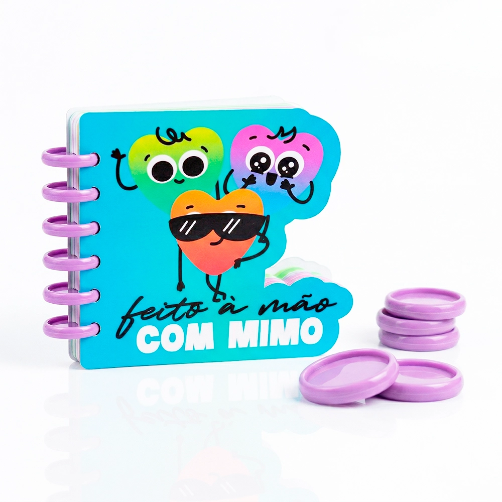 Disco Cogumelo para Caderno Inteligente Lilás Mimo - 24 mm - 20 Unids