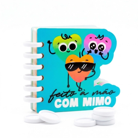 Disco Cogumelo para Caderno Inteligente Branco Mimo - 24 mm - 20 Unids