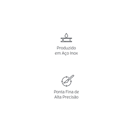 Kit com 2 Pinças de Precisão Mimo