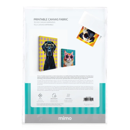 Tecido Canvas Imprimível - Mimo - A4 - 240 g - 5 Fls