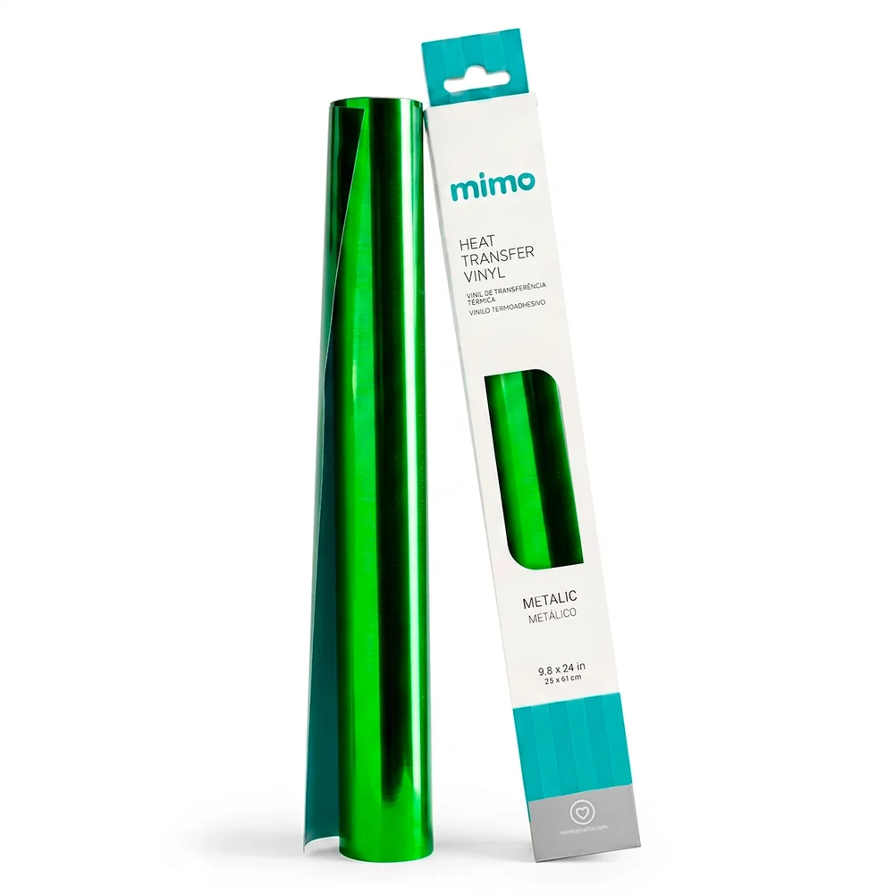 Transfer Metálico - Verde Salada - Mimo - 25 x 61 cm- 1 Unid