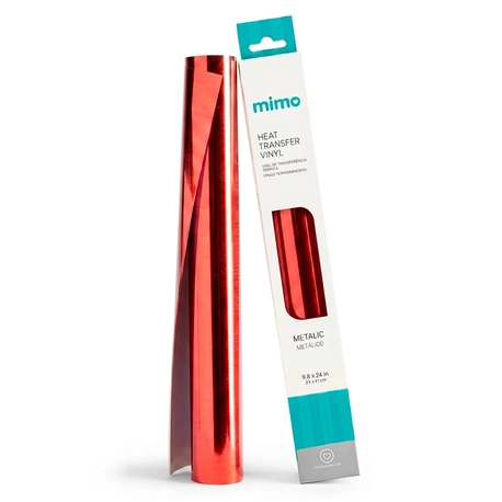 Transfer Metálico - Vermelho Puro - Mimo - 25 x 61 cm- 1 Unid