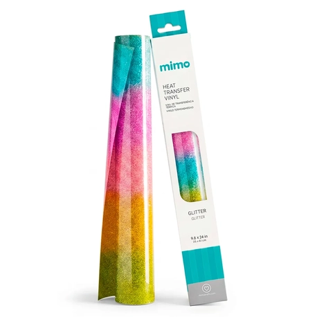 Transfer Glitter - Rainbow - Cores Florais - Mimo - 25 x 61 cm- 1 Unid