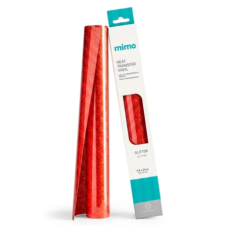 Transfer Glitter - Vermelho Puro - Mimo - 25 x 61 cm- 1 Unid