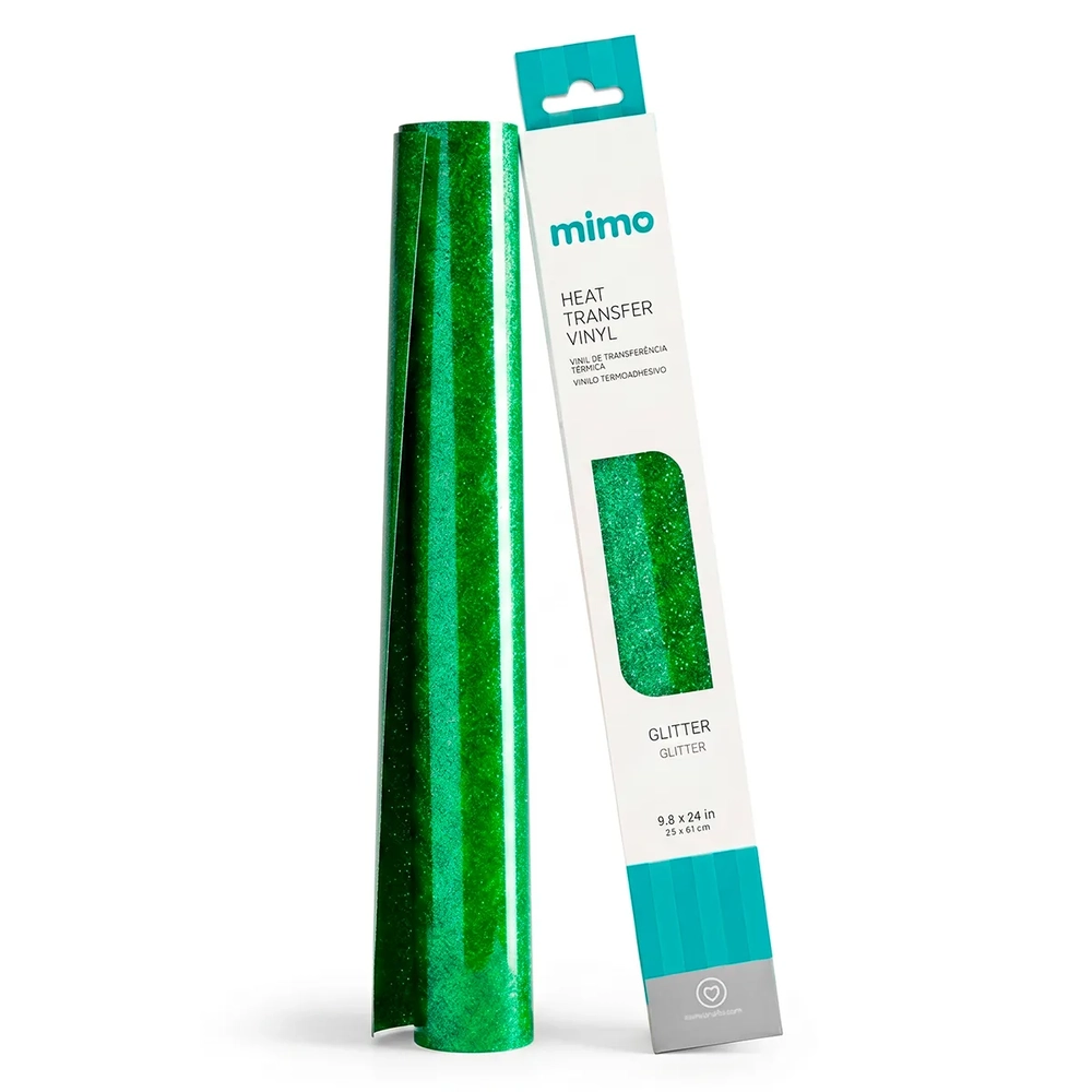 Transfer Glitter - Verde Oliva - Mimo - 25 x 61 cm- 1 Unid