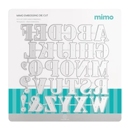 Faca de Corte Mimo Embossing - Letras de Imprensa - 30 Pç