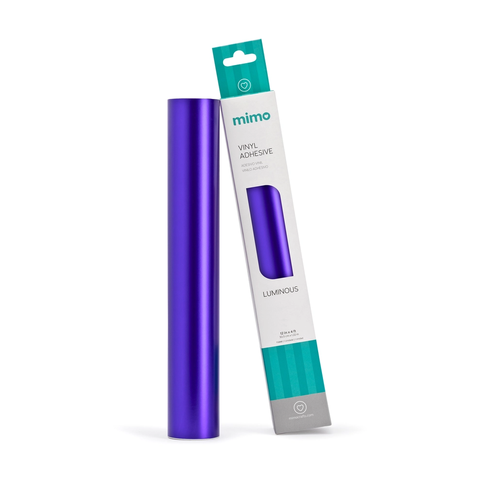 Adesivo Vinil Luminous Fosco -  Roxo Mirtilo - Mimo - 30,5 cm x 1,22 m - 1 Unid
