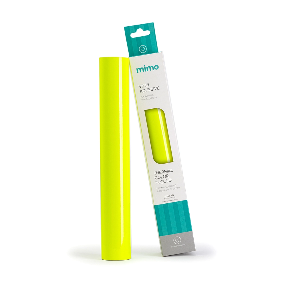 Adesivo Vinil Thermal Color - Frio - Amarelo para Verde - Mimo - 30,5 x 61 cm - 1 Unid