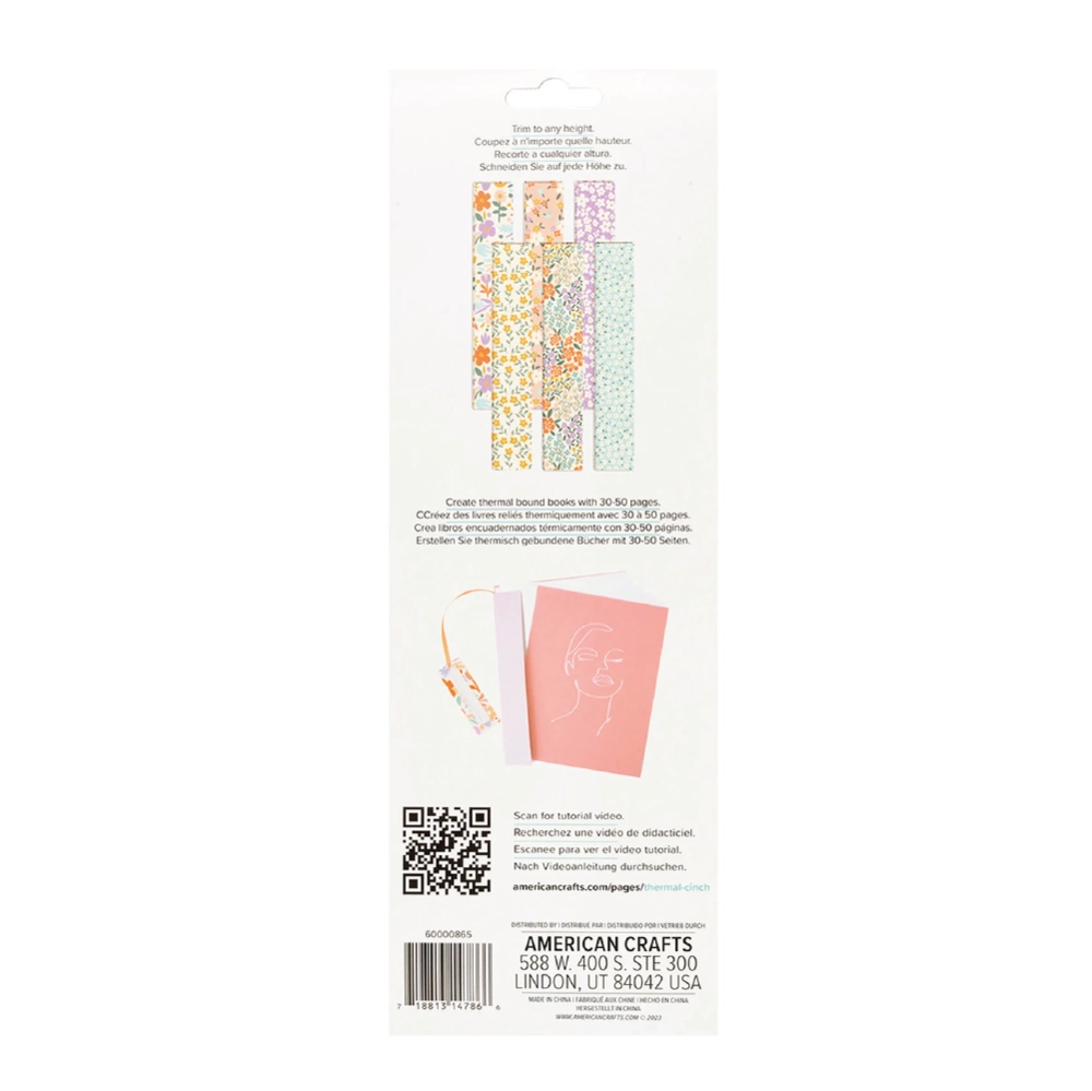 Fita Thermal Cinch We R para encadernação - Floral 6 unds