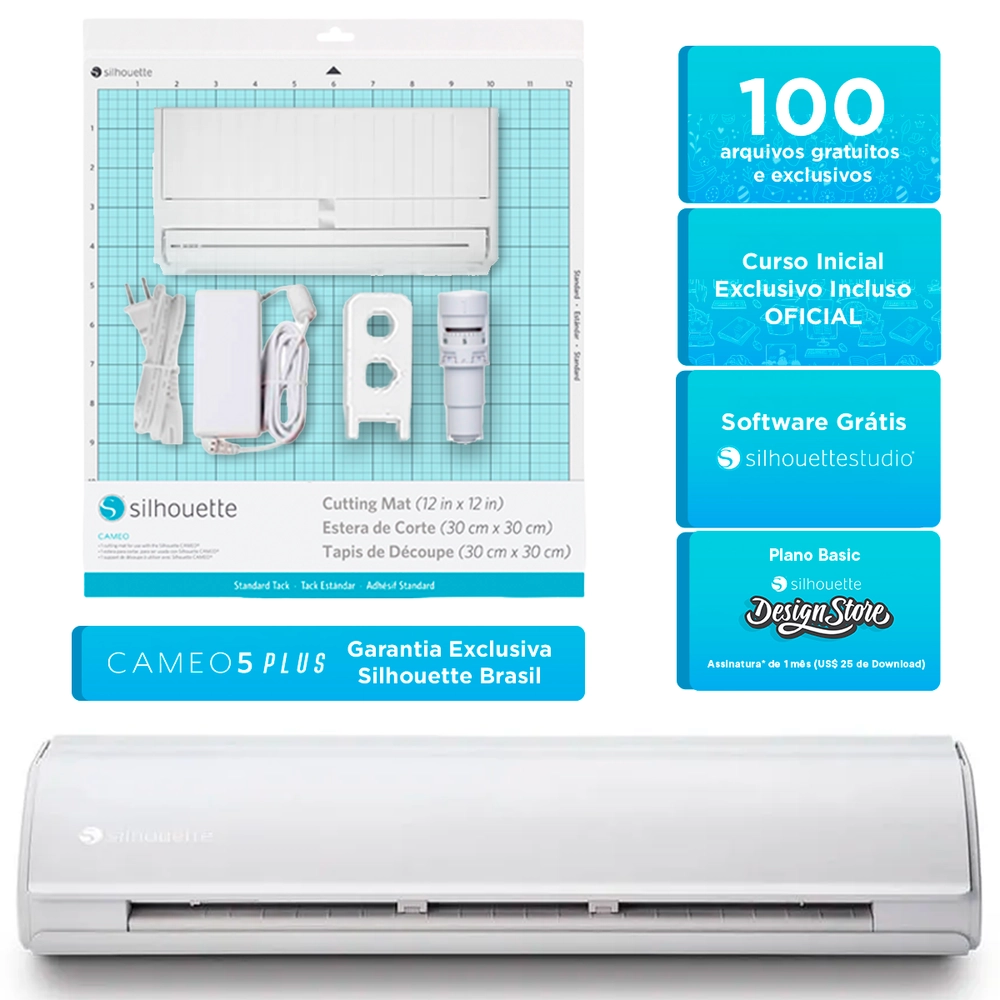 Silhouette Cameo 5 Plus + Curso Online Inicial