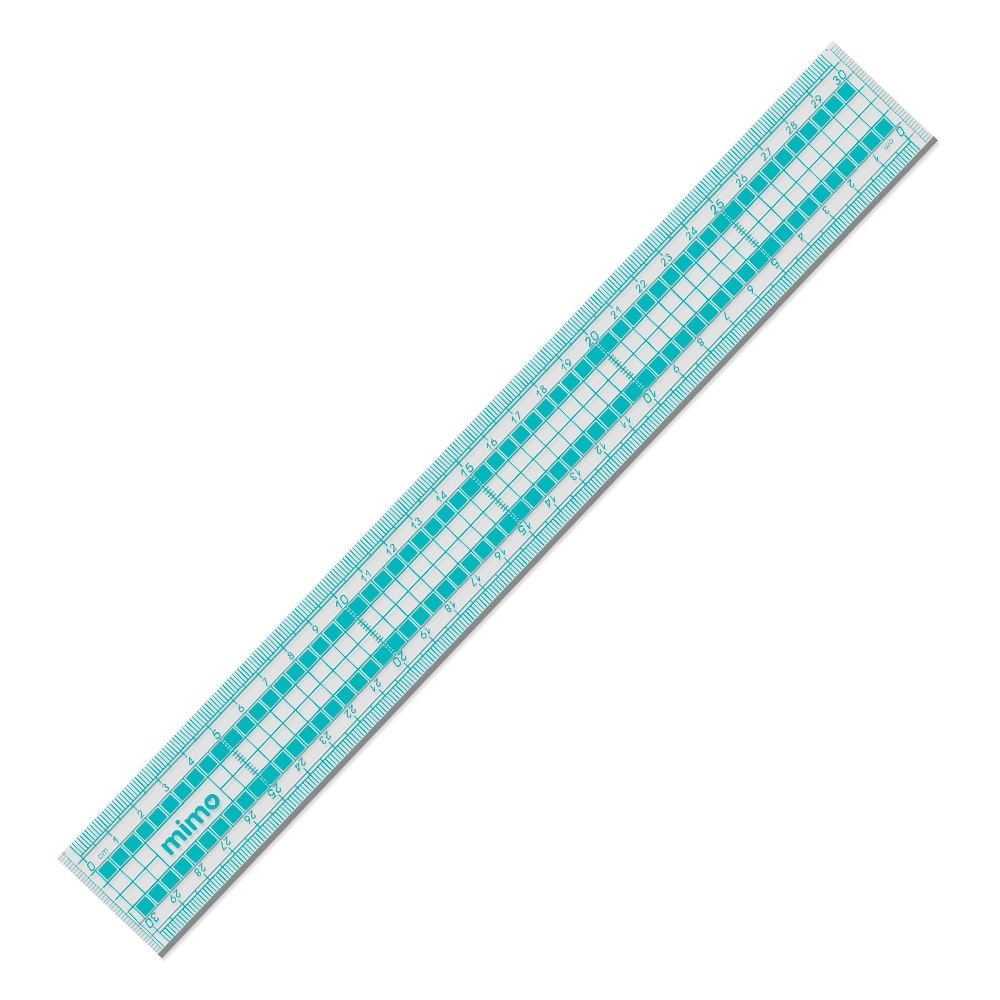 Régua Profissional para Corte Mimo - 30 cm x 4 cm