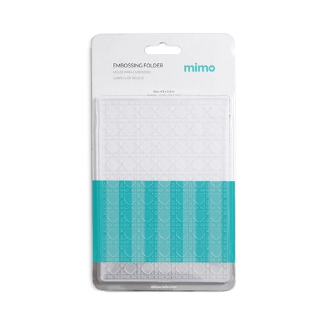 Molde para Embossing Palhinha Indiana - Mimo - 10,6 X 15 cm