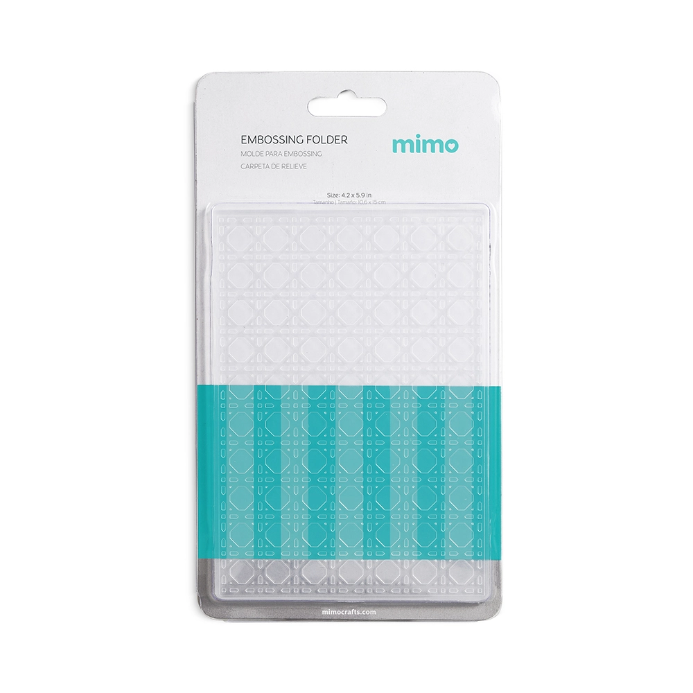 Molde para Embossing Palhinha Indiana - Mimo - 10,6 X 15 cm
