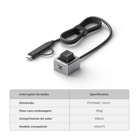 Botão de mesa Switch para Xtool F1